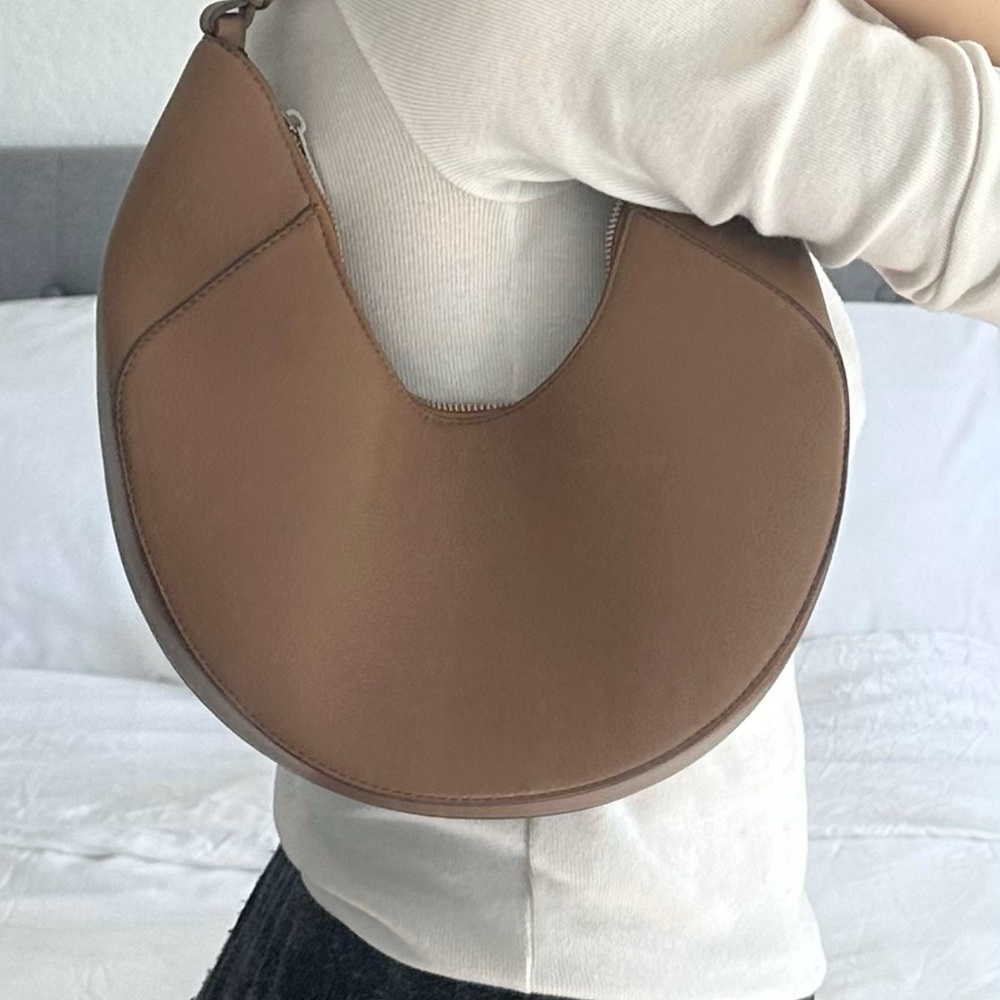 Mango Classic Tan Hobo Bag